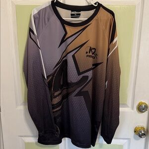 (1762) Koss Outdoors Men's Multicolor Long Sleeve Tournament Fishing Shirt, XL